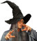shoperama Hexenhut Wildleder-Optik groß biegbar Zauberer Hut Merlin Magier Hexe Hexer Gandalf Zauberin Kostüm-Zubehör, Farbe:Schwarz