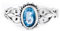 Windalf Vintage Bohemia Ring AWEN 0.9 cm Mediaval Königs Topaz Kristall Glücksring Elbenring Trachten-Schmuckring 925 Sterlingsilber (Silber, 56 (17.8))