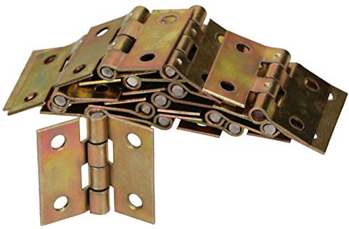 KOTARBAU® 50 x Bisagras de acero inoxidable para muebles, 25x25 mm, Bisagra de libro, Conectores, Bisagra plegable de doble hoja, Bisagra multiuso para cajas de madera, Galvanizada, 50 UNIDADES