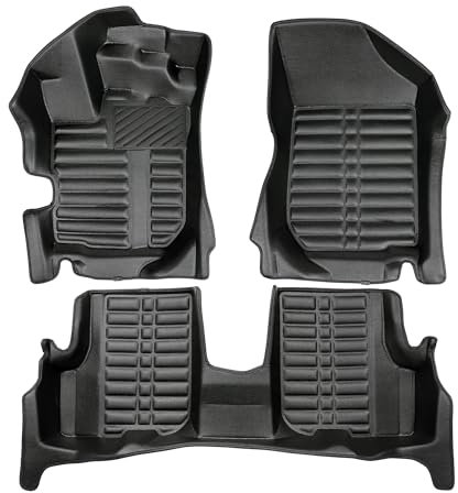 fussmattenprofi.com Auto Fussmatten Kompatibel mit Dacia Logan (2.Gen) Baujahr 2012-2020 I 100% Passgenau Geruchlos Allwetter Fussraumschale I 5D Premium TPE Fußmatten Set