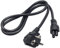 Cable de alimentación para portátil con conector de 3 pines para HP Dell, Toshiba, Sony, ASUS y Lenovo Samsung (1,5 m), color negro