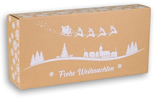 Europack24 10 Stück Stollenkartons 1500g | 380×175×80 mm | Stollenverpackung | Ideal als Verpackung für Weihnachtsstollen, als Geschenkkarton oder Stollenkarton