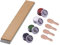 Bacher Messerschärf-System Abziehleder – Set Streichriemen + 4X Abziehpaste – für Fixed Angle-Schärfsysteme von Apex Edge, Ruixin und KKmoon