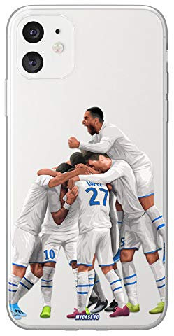 Coque Football Personnalisable Marseille OnePlus 7T Pro en Silicone. Housse de Foot pour Smartphone personnalisée et fabriquée en France en TPU