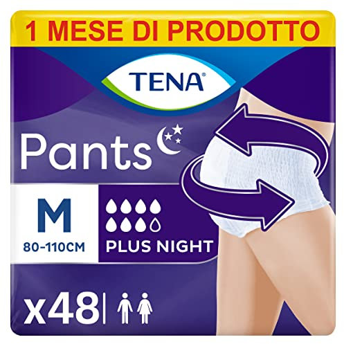 Tena Pants Plus Night M, 4 Packungen mit 12 Protektoren