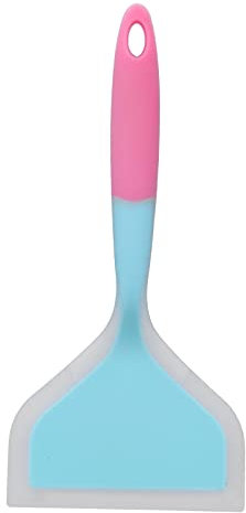 YUUGAA Spatule en Silicone de Cuisine, spatule de Cuisson en Silicone Bicolore Transparent à Large Bouche spatule à friture crêpes Frites Pelle pour la Cuisine à Domicile(Bleu)