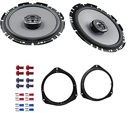 Hertz X170 Lautsprecher mit Einbauset passend für FIAT Tipo (EGEA) ab 2015 Türen vorne 400 Watt 16,5 cm 2 Wege Koax