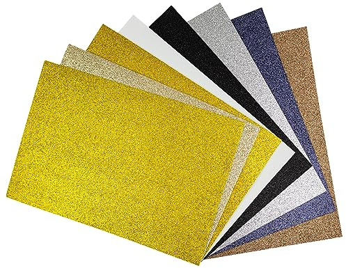 Interdruk IPIANC019 Bastelschaum, Glitter Glam, A4, 8 Count