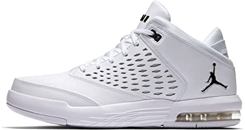 Nike Jordan Flight Origin 4, Basketballschuhe für Herren, Mehrfarbig (Thunder Blue/White), weiß/schwarz, 43 EU