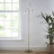 Antique Brass 3 Light Floor lamp with Glass Ribbed Light Shades