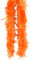 Federboa Weihnachtsboa, 200CM Flauschige Federboa Feder Schal Verkleidung Einfarbig Flauschige Girlande für Damen Kinder Karneval Fasching Stola Kostüm Hochzeitsdekoration, Heimdekoration,Orange
