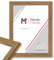 Mende Frames Bilderrahmen Strandhaus Stil 30x42cm DIN A3 I Farbe: Eiche-Optik I Fotorahmen I rustikaler Bilderrahmen Landhaus I Made in Germany I V750
