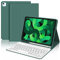 JADEMALL Coque Clavier pour iPad Air 5 Generation 2022/Air 4 2020, AZERTY Clavier Bluetooth Magnétique Détachable pour iPad Air 5/4 10.9, Vert foncé
