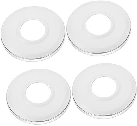 YARNOW 4 Stück Dekorative Abdeckung Für Rolltreppen Leiterrohr Poolplatten Beckenhandlaufplatte Spa-Leiter-rosettenplatten Trittleiter Rostfreier Stahl Universal- Untere Abdeckung