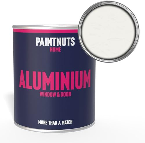 Paintnuts Aluminium Window & Door Paint - RAL-9016 - TRAFFIC WHITE Satin 1 Litre Tin