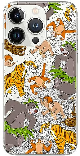 ERT GROUP mobile phone case for Apple Iphone 13 PRO original and officially Licensed Disney pattern Jungle Book 003 optimally adapted to the mobile phone, with glitter overflow effect