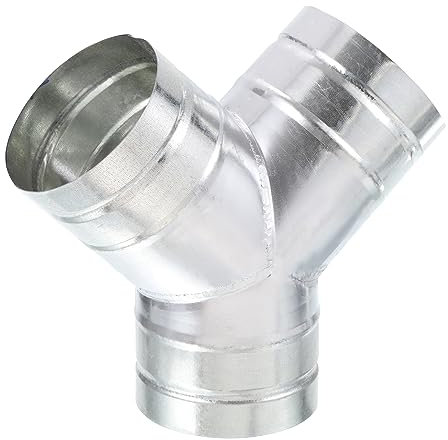PATIKIL 5 3 Via Condotto Sdoppiatore, Y Connettore Aria Sfiato Condotto Tubo Scarico Tubo Adattatore per Asciugatrice Scarico Ventola Ventilatori Sistemi HVAC