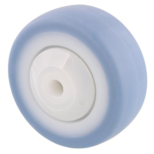 WAGNER Möbelrolle Soft Ersatzrad DELUXE - Durchmesser Ø 50 mm, blau/weiß, Kugellager, Tragkraft 50 kg - 03675101