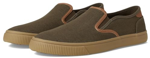 TOMS Men's Baja Sneaker, Canteen Heritage Canvas/PU Trim, 6 UK