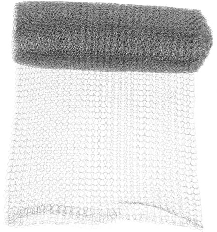 AOKWAWALIY 1 Rolle Drahtgeflecht Filter Tier Metall Abschirmnetz Siebdruck Stacheldraht Lochfüller Schnecken Steckgitter Nagerlochfüller für Mäuse Kontrolle Barriere Kupferdrahtgeflecht