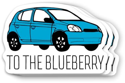 Psych Aufkleber Tv Show Ananas Vinyl to The Blueberry Aufkleber 7,6 cm für Wasserflasche, Becher, Laptop, Hut, Handyhülle, 3 Stück