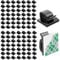 100pcs Car Cable Clips, Desktop Cord Holder, Wire Tidy Clips, Charging Cord Cable Management for Home, Office, Car, Desk, Wall, Christmas Lights, Outdoors Fairy Light