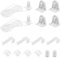 2 Set Rollo Halterung Fenster Ersatzteile 17mm Ohne Bohren Ersatzteile Rollo Klemmfix Klemmfix Halterung Ersatzteile Rollo Rollo Klemmfix Für Verdunkelungsrollo Doppelrollo Fenster Seitenzugrollo Weiß