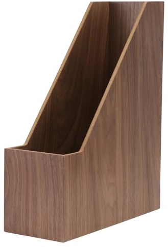 Organiseur de bureau en bambou avec porte-revues et emplacement pour classeur A4
