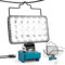 Akku Lampe Für Makita 18/21v, 60W 2 Helligkeitseinstellungen Kabellose LED Arbeitsleuchte Akku, 6000LM Tragbares LED Strahler Akku Baustrahler Lampe mit Typ C und USB-Aufladung (kein Akku)