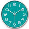 NUOVO 14 Zoll Cyan Wanduhr Silent Ticking Bewegung Quarz Wanduhr Moderne Quarz Design Dekorative Innenküche