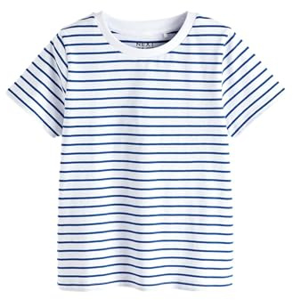 NEXT Mädchen T-Shirt White Stripe 110-