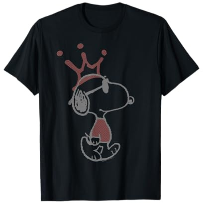 Peanuts Snoopy Joe Cool Urban King Schablone Crown Street Art T-Shirt