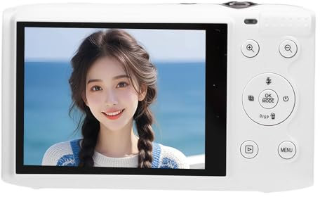 Dpofirs Fotocamera Digitale 5k 72MP 16x Zoom Wifi Fotocamera con Webcam Autofocus a Schermo Ultra HD da 2,8 Pollici per la Fotografia di Viaggio (64GB)