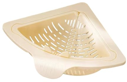 Magnetischer Waschbecken Abflusskorb Spülbecken Sieb Dreieckiger Filterkorb 17.5x17.5x9cm Für Spülbecken Küche Sieb Abflussregal Für Küchenspüle PP Drain Basket Zum Einhängen Lagerregal