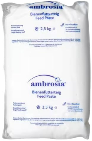 Ambrosia Bee Fondant 2.5kg Pack – Premium Winter Bee Feed & Emergency Food for Honey Bees – Ready-to-Use Beekeeping Fondant – Beekeeping Supplies UK Ltd + MBK