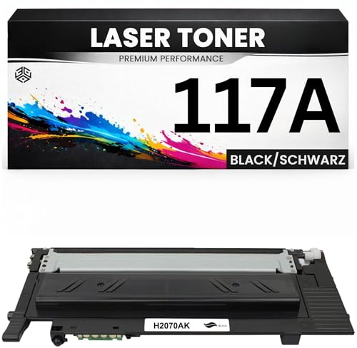 Toner 117A für HP kompatibel Schwarz W2070A Premium Alternative hohe Reichweite für HP Color Laser 150A, 150nw, MFP178nw, MFP178nwg, MFP179fnw