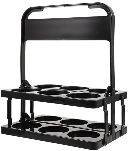 Abaodam Support Porte-Bouteilles Portable en Plastique pour 6 Gourdes, Organisateur Porte-Gobelets, pour Football et Sports en Plein Air