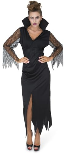 DEGUISE TOI Düstere Zauberin Halloween Gothic-Kostüm für Damen schwarz