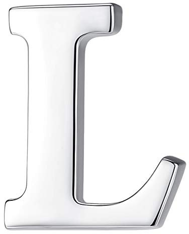 HONEY BEAR 1 Stück Buchstaben Brief Broschen Pins A bis Z, Edelstahl für Herren/Damen Anzug Hemd, Geschäft Hochzeit Geschenk,Silber,MEHRWEG (L 0.59inches)