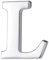 HONEY BEAR 1 Stück Buchstaben Brief Broschen Pins A bis Z, Edelstahl für Herren/Damen Anzug Hemd, Geschäft Hochzeit Geschenk,Silber,MEHRWEG (L 0.59inches)
