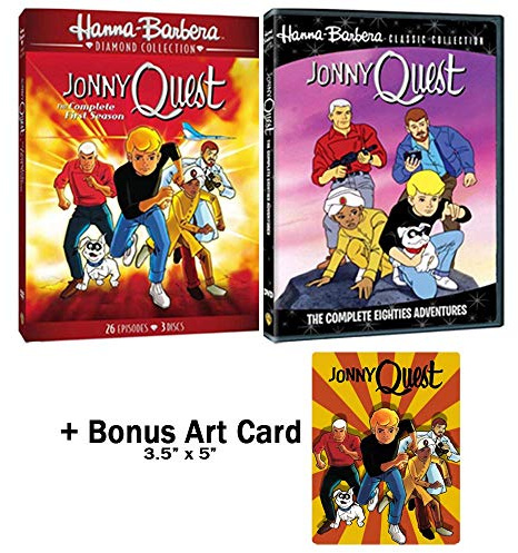 Jonny Quest: Complete Original + Sequel Hanna Barbera Series - 39 Episodes + Bonus Art Card
