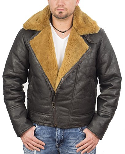 Noble House Schaffell Jacke London original Men Lederjacke (L)