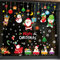Weihnachtsdeko Fenster - Selbstklebende Fensterbilder Große Größe, Winter Deko Sticker, 4 Stück Kinderzimmer Weihnachten Fensterdekoration (A)