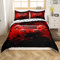 Homemissing Kids Gamer Duvet Cover Set Gamer For Boys Girls Video Game Controller Bedding Set Gaming Console Bedding & Linen Red Black Geometry Zipper Single Size, Multicoloured 37