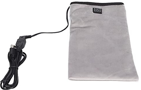 Heating Mitts, Electric Warming Mittens Heated Beauty Hand Mitts Hands And Feet Machine Electric Heating Bag for Warm Water for Warm Feet(grey)