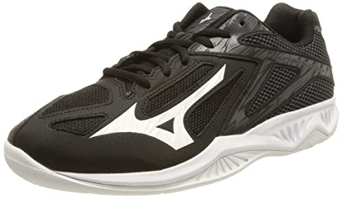 Mizuno Thunder Blade 3, Zapatillas de Voleibol Unisex Adulto, Black/White/Ebony, 38 EU