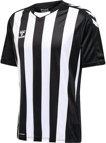 hummel hmlCORE XK Striped Jersey S/S, Black/White, M