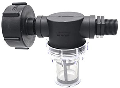 IBC Tankadapter IBC Tonnen Eimer Ventil Anschluss Adapter, IBC Tonnen Fass Verbindung IBC Tankschlauch Adapter Zubehör Mit Filter, 1000l Wassertank Zubehör Für IBC Regenwassertank Anschluss (30mm)