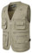 Yukirtiq Herren Anglerweste Outdoor Weste mit Vielen Taschen Schnelltrocknend Sommerweste Funktionsweste Jagdweste Safari Fotografie Hundesport Weste, Khaki, S