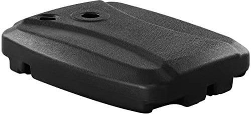 COSTWAY Base para Sombrilla, Base de Parasol HDPE Resistente para Sombrilla con Ruedas y Asa, Rellenable con 95kg Arena / 60L de Agua, Base Cruzada Pre-Instalada para Sombrilla Universal